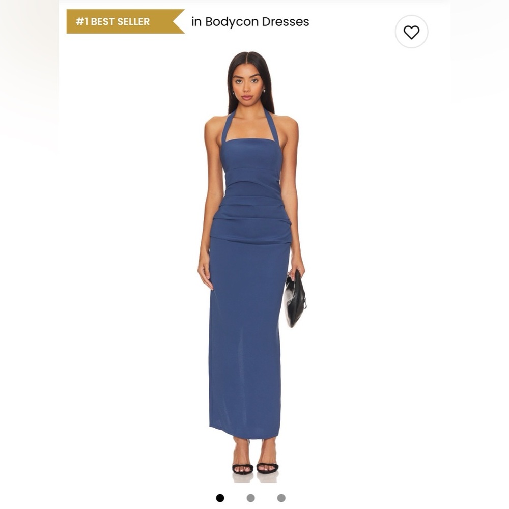Lioness Navy Halter Maxi Dress